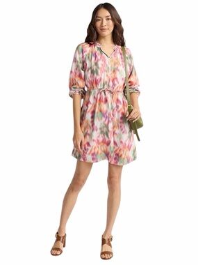 TIME AND TRU Floral Watercolor Dress